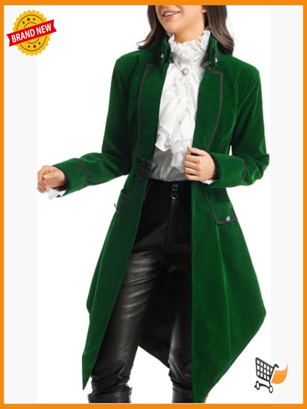 Victorian Steampunk Jacket Pirate Gothic Medieval Coat